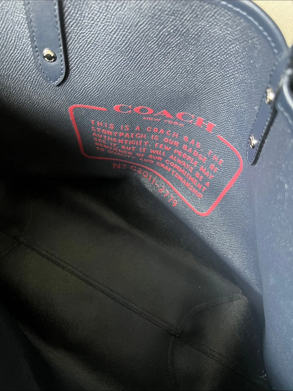 Coach Metro Navy Watermelon Print Tote, Reversible